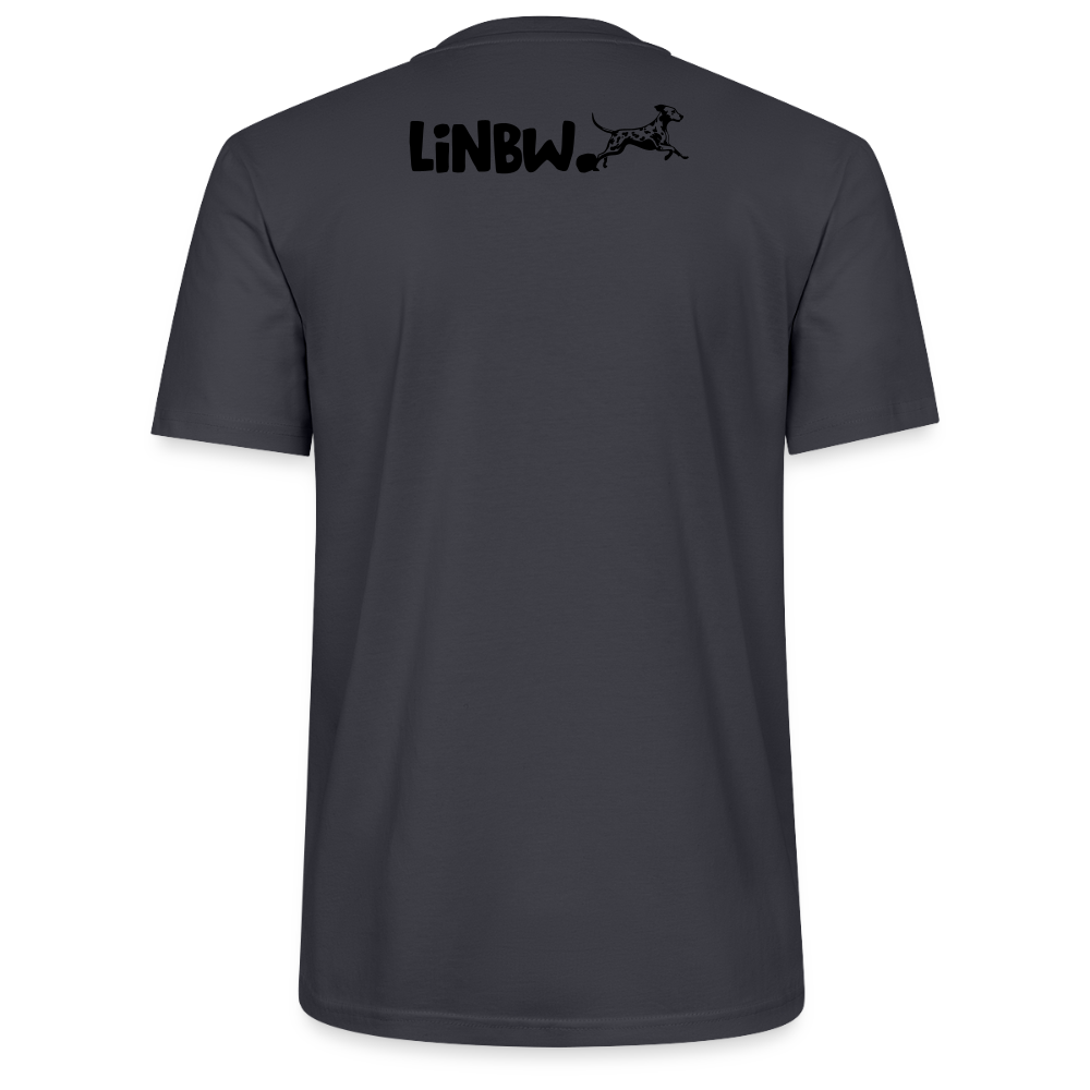 LiNBW. Männer T-Shirt Life is not just black and white - Dunkles Graublau