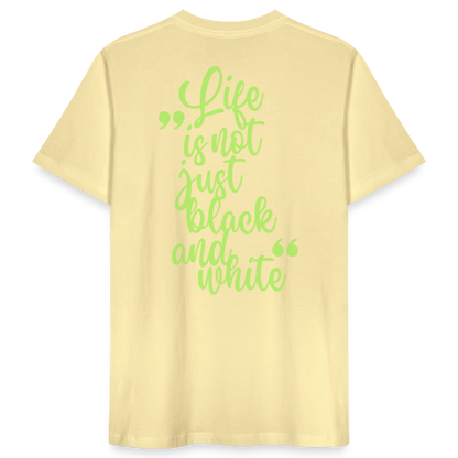 LiNBW. Männer T-Shirt Life is not just black and white - Creme