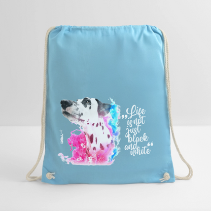 LiNBW. Turnbeutel Dalmatiner Life is not just black and white - Aqua