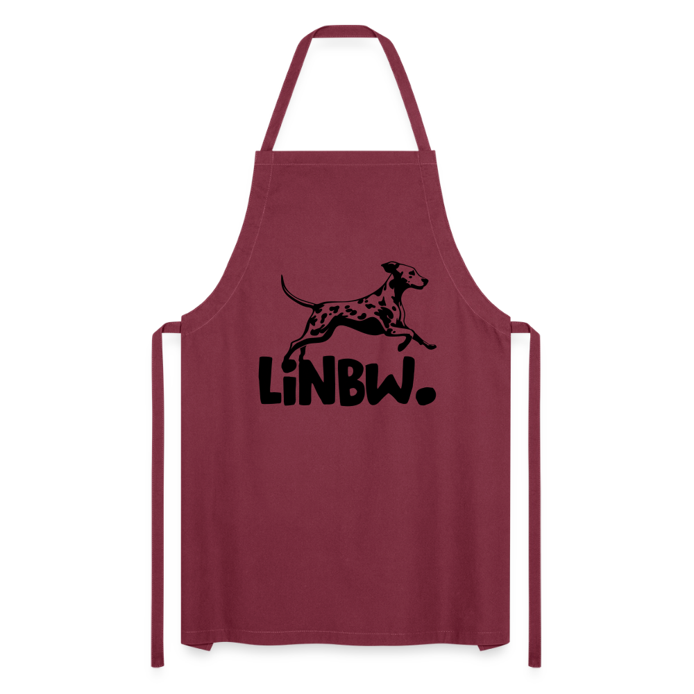 Kochschürze mit LINBW-Logo – schlicht, stilvoll & bewusst - Bordeaux