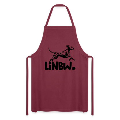 Kochschürze mit LINBW-Logo – schlicht, stilvoll & bewusst - Bordeaux