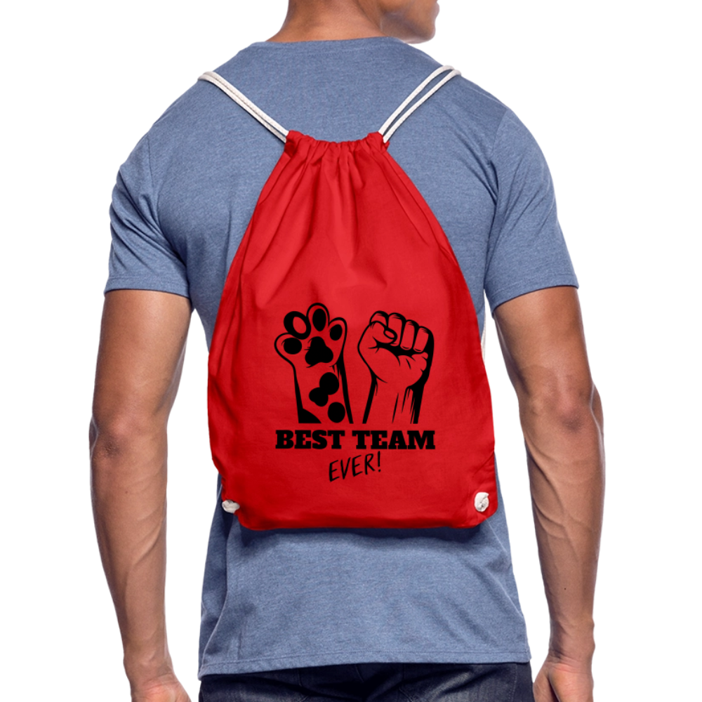 LiNBW. Turnbeutel Best Team Ever - Rot