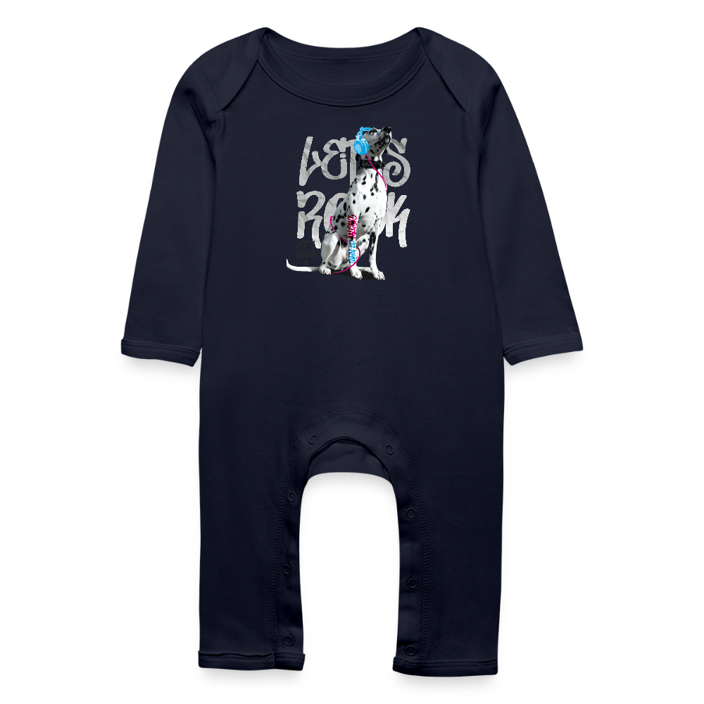 LiNBW. Baby Strampler Dalmatiner Let's Rock - Navy