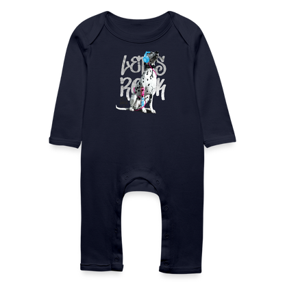 LiNBW. Baby Strampler Dalmatiner Let's Rock - Navy