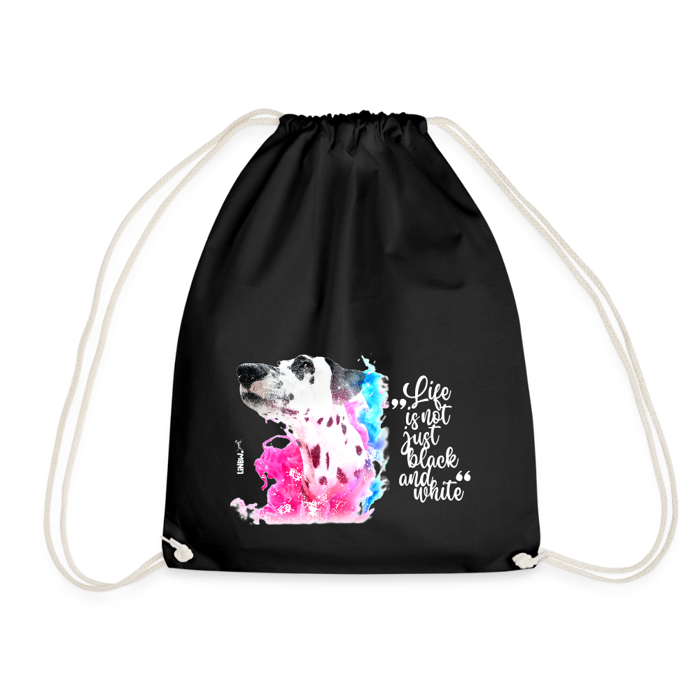 LiNBW. Turnbeutel Dalmatiner Life is not just black and white - Schwarz