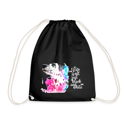 LiNBW. Turnbeutel Dalmatiner Life is not just black and white - Schwarz