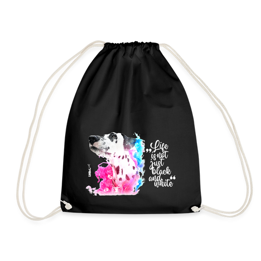 LiNBW. Turnbeutel Dalmatiner Life is not just black and white - Schwarz