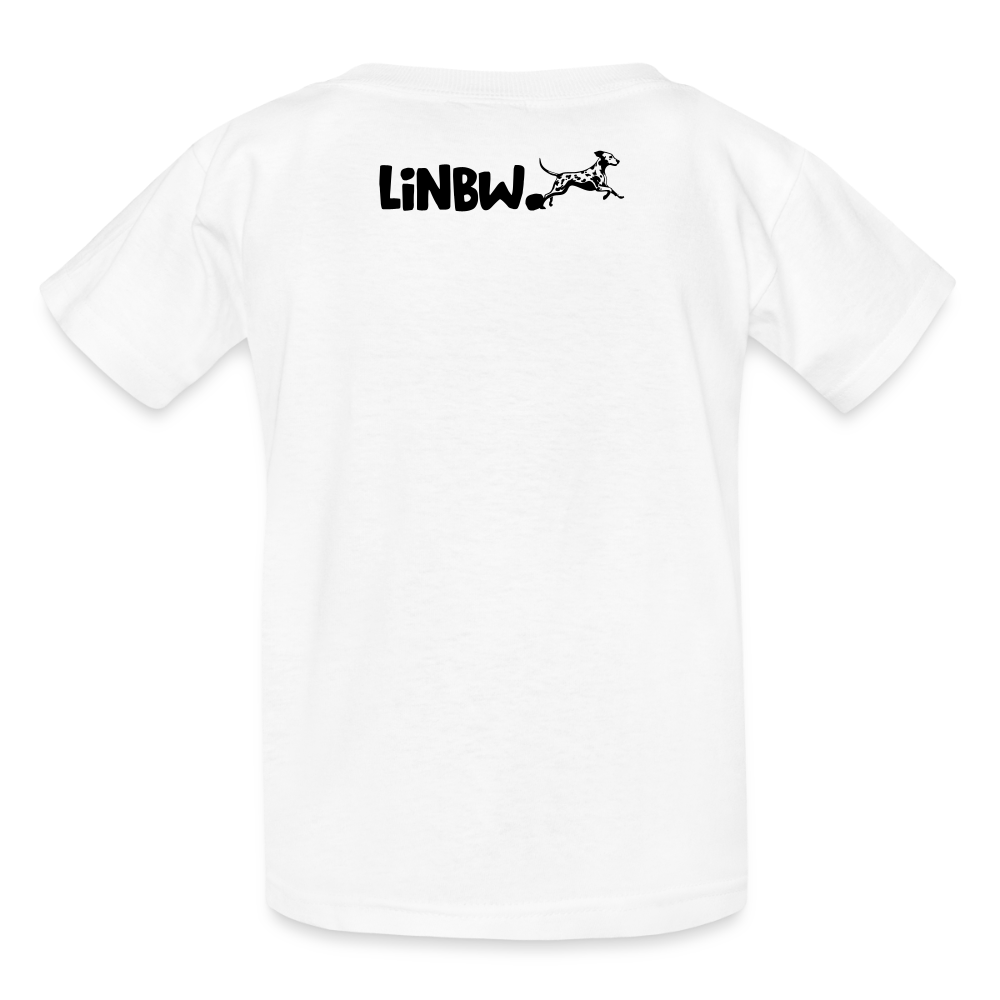 Kinder-T-Shirt – Dalmatiner in Farbe | Life is not just black and white - Weiß