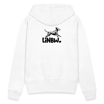 LiNBW. Frauen Hoodie Dalmatiner Life is not just black and white - Weiß