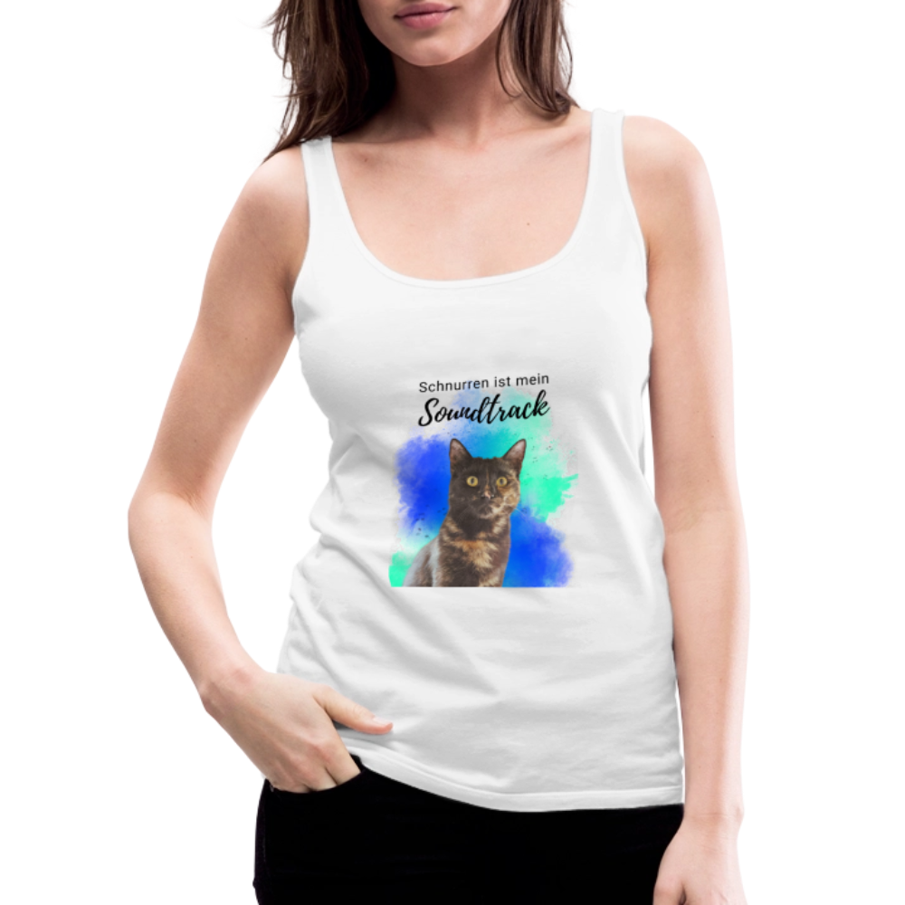 LiNBW. Frauen Tank-Top Schnurren ist mein Soundtrack - Weiß