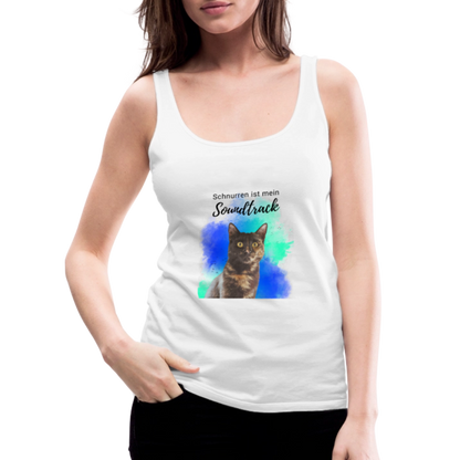 LiNBW. Frauen Tank-Top Schnurren ist mein Soundtrack - Weiß
