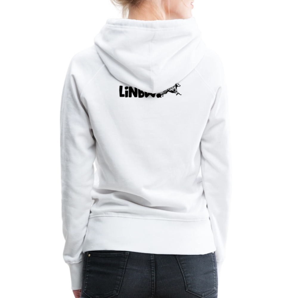 LiNBW. Frauen Hoodie Life is not just black and white - Weiß