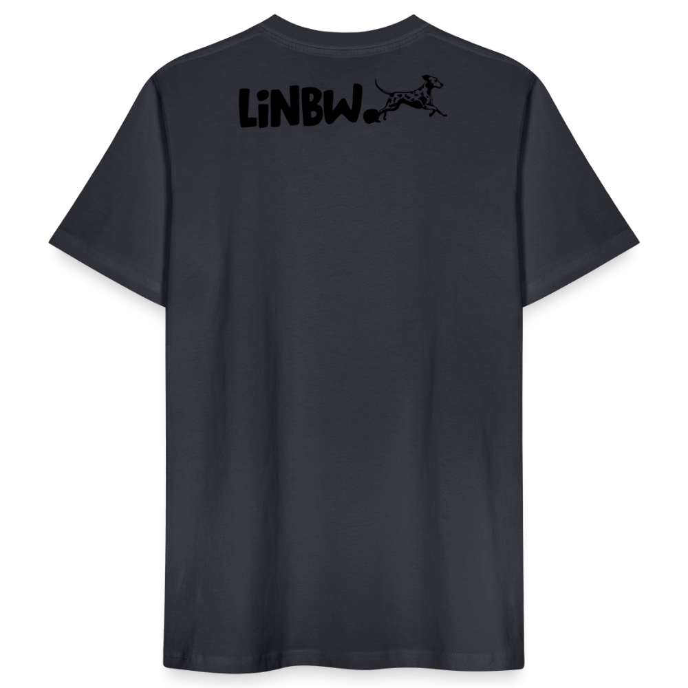 LiNBW. Männer T-Shirt Life is not just black and white - Dunkles Graublau