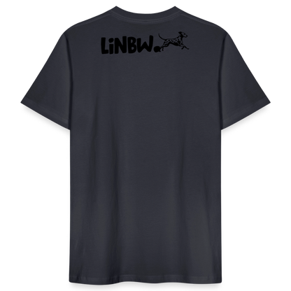 LiNBW. Männer T-Shirt Life is not just black and white - Dunkles Graublau