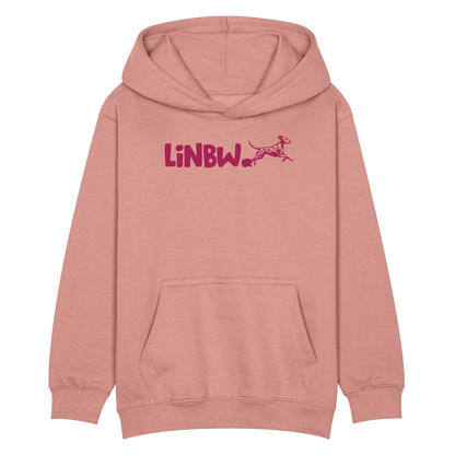 LiNBW. Kinder Hoodie Life is not just black and white - Altrosa