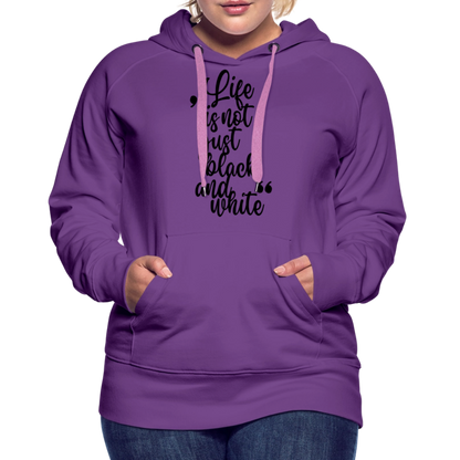 LiNBW. Frauen Hoodie Life is not just black and white - Purple