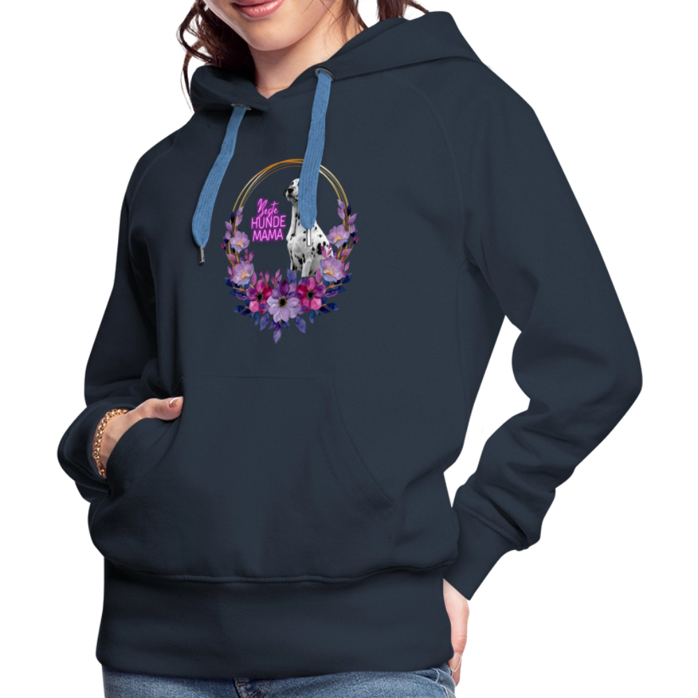 LiNBW. Frauen Hoodie Beste Hundemama - Navy