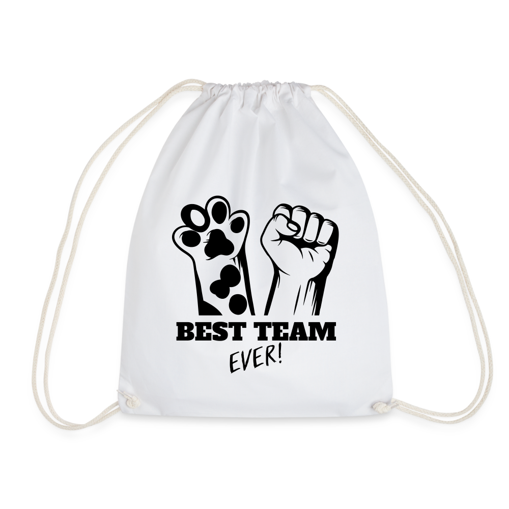 LiNBW. Turnbeutel Best Team Ever - Weiß
