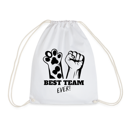 LiNBW. Turnbeutel Best Team Ever - Weiß