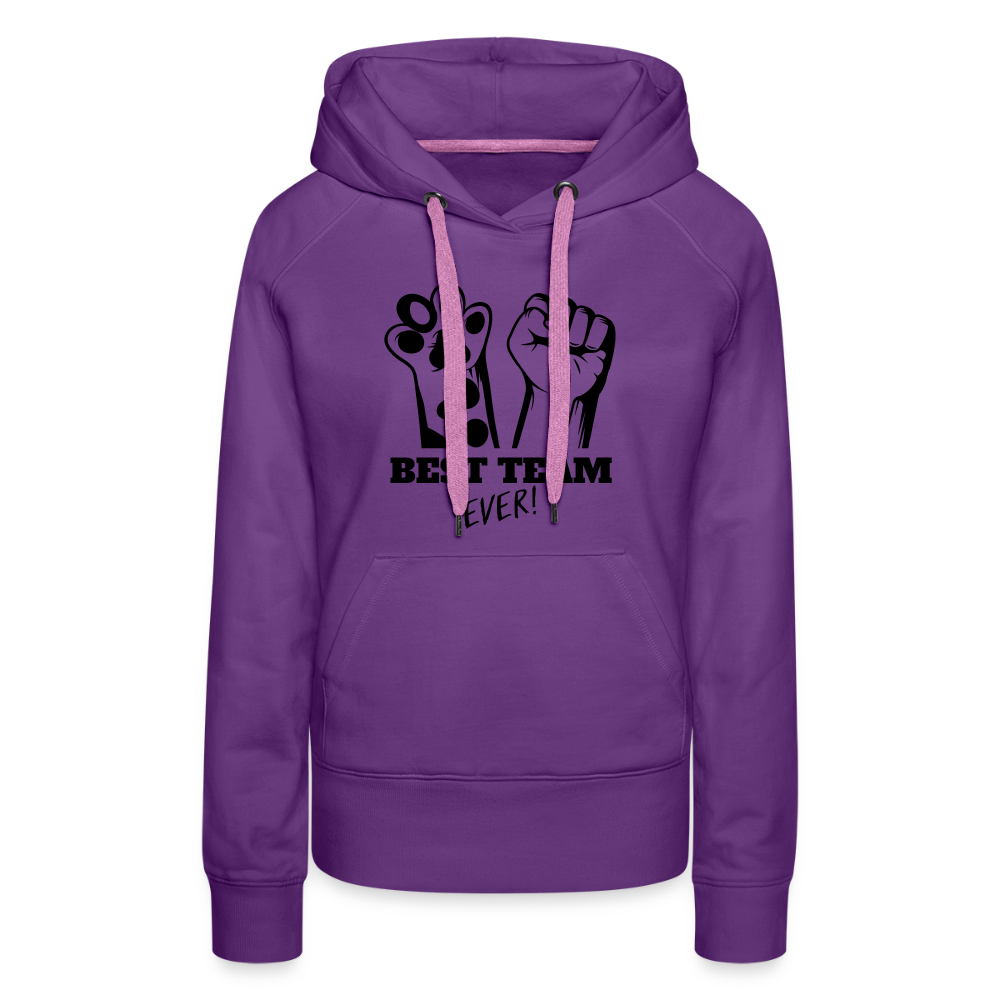 LiNBW.  Frauen Hoodie Best Team Ever - Purple