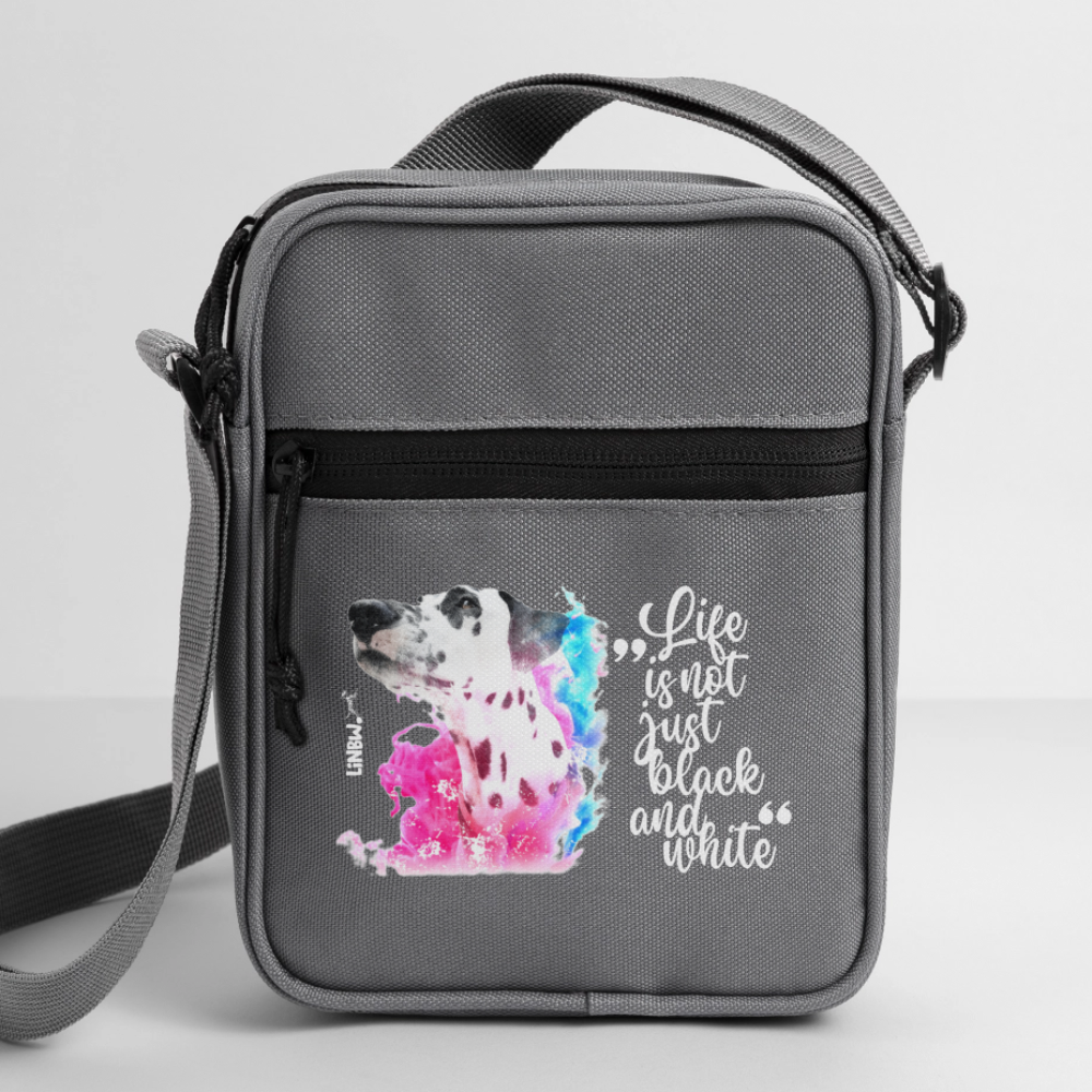LiNBW. Crossbody Bag Dalmatiner Life is not just black and white - Anthrazit
