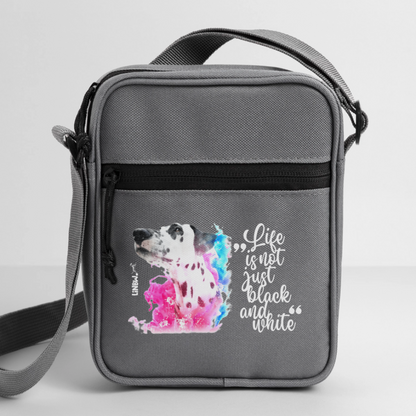 LiNBW. Crossbody Bag Dalmatiner Life is not just black and white - Anthrazit