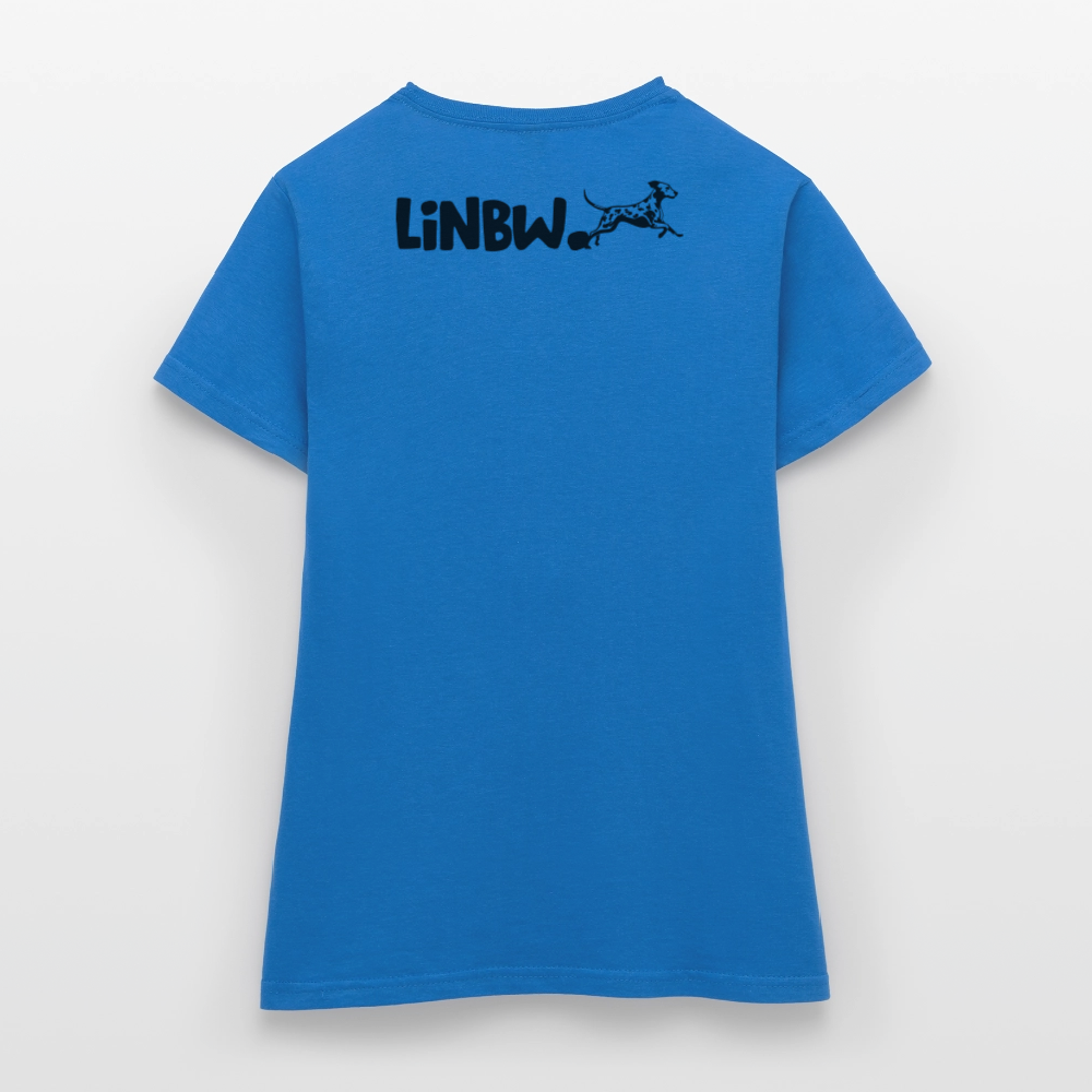 LiNBW. Frauen T-Shirt Life is not just black and white - Royalblau