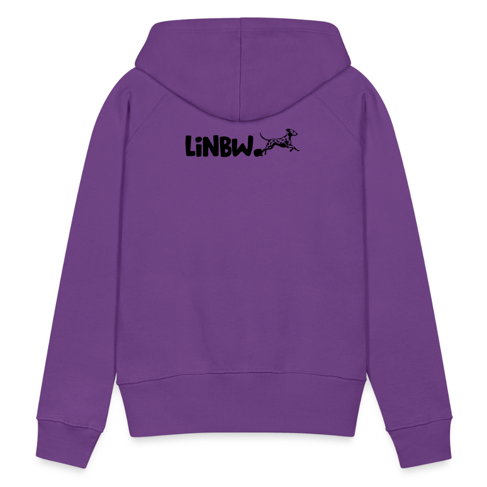 LiNBW. Frauen Hoodie Life is not just black and white - Purple