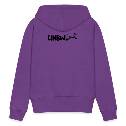 LiNBW. Frauen Hoodie Life is not just black and white - Purple