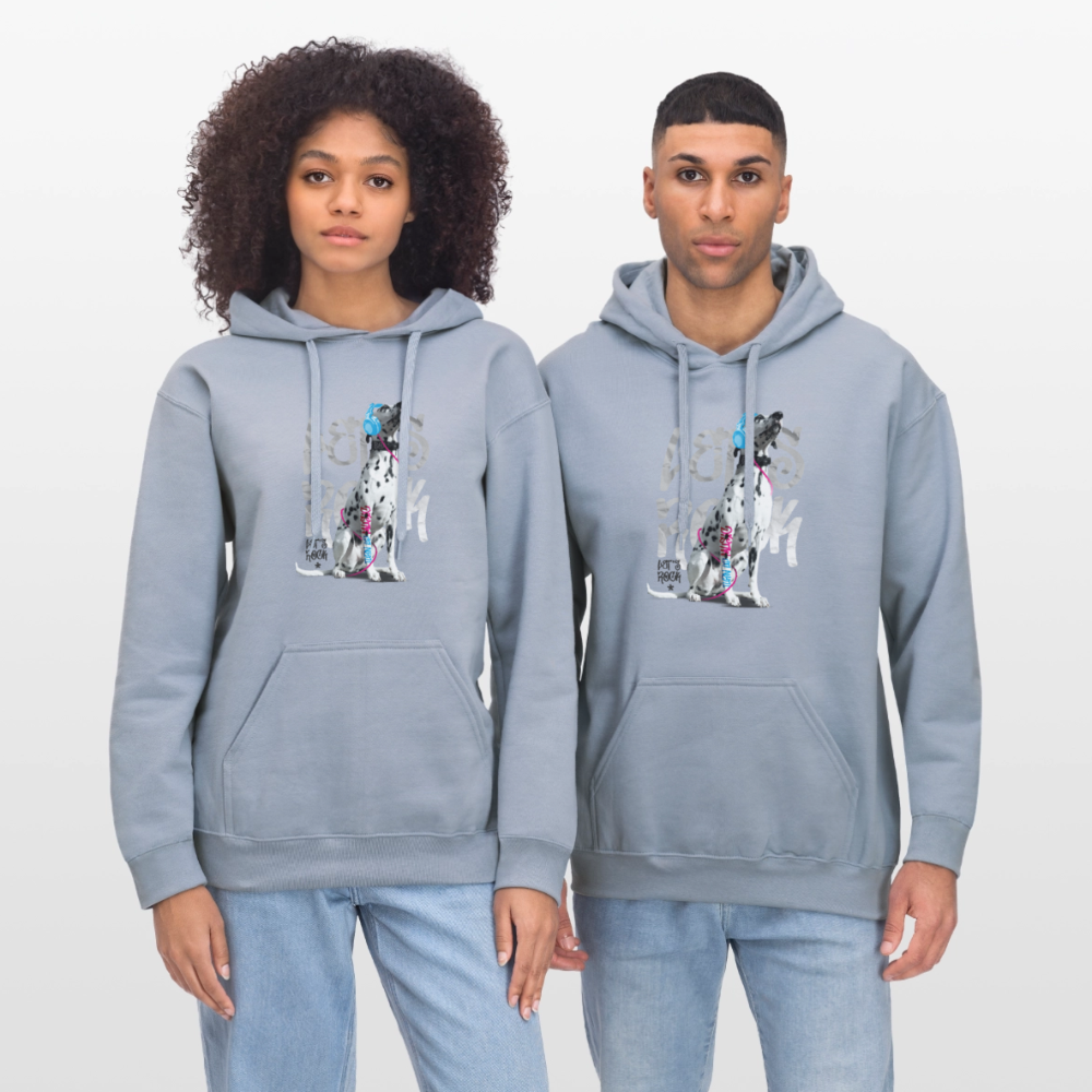 LiNBW. Männer & Frauen Hoodie Dalmatiner Let's Rock - Blau