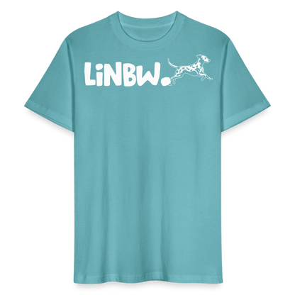 LiNBW. Männer T-Shirt Life is not just black and white - Pastelltürkis