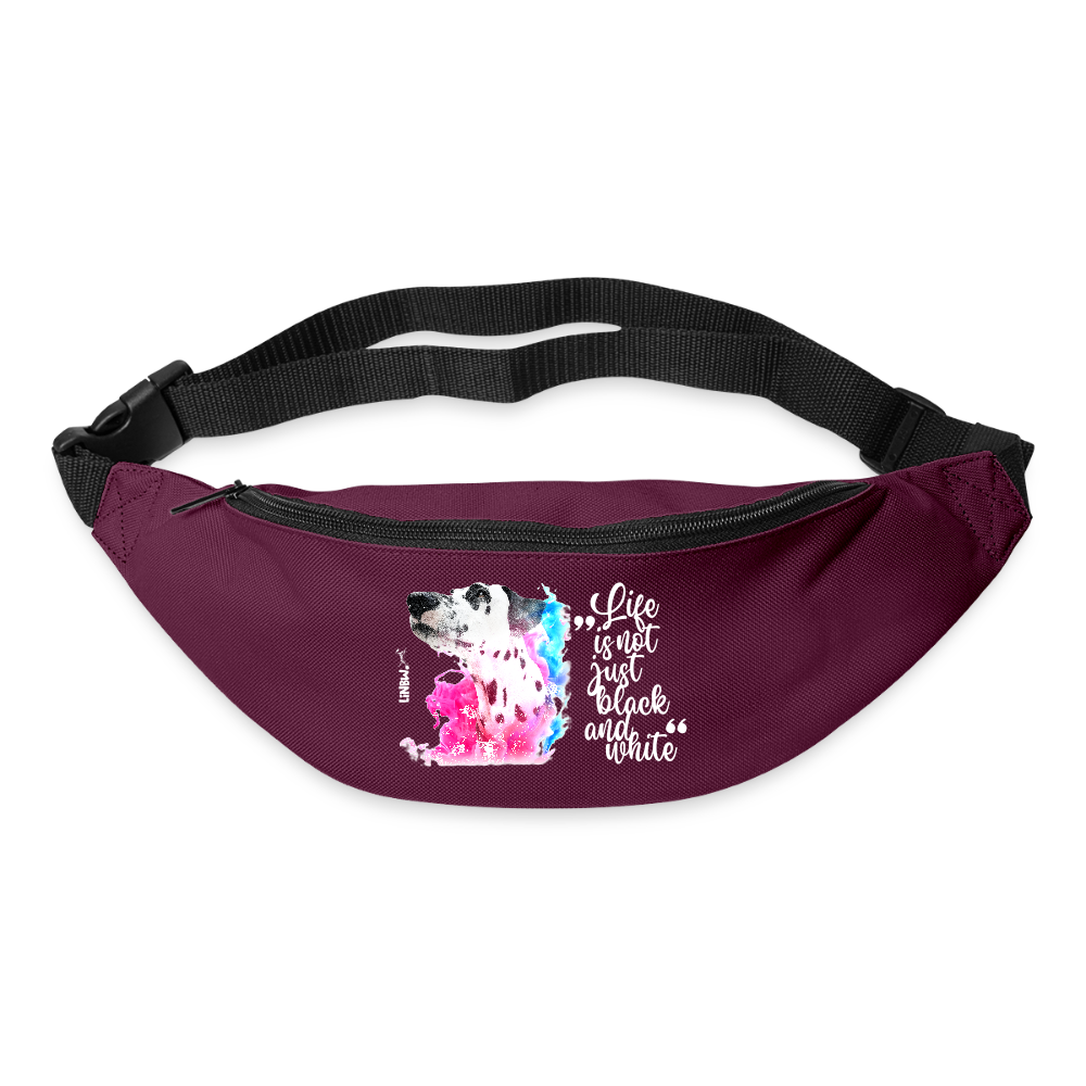 LiNBW. Gürteltasche Dalmatiner Life is not just black and white - Burgunderrot