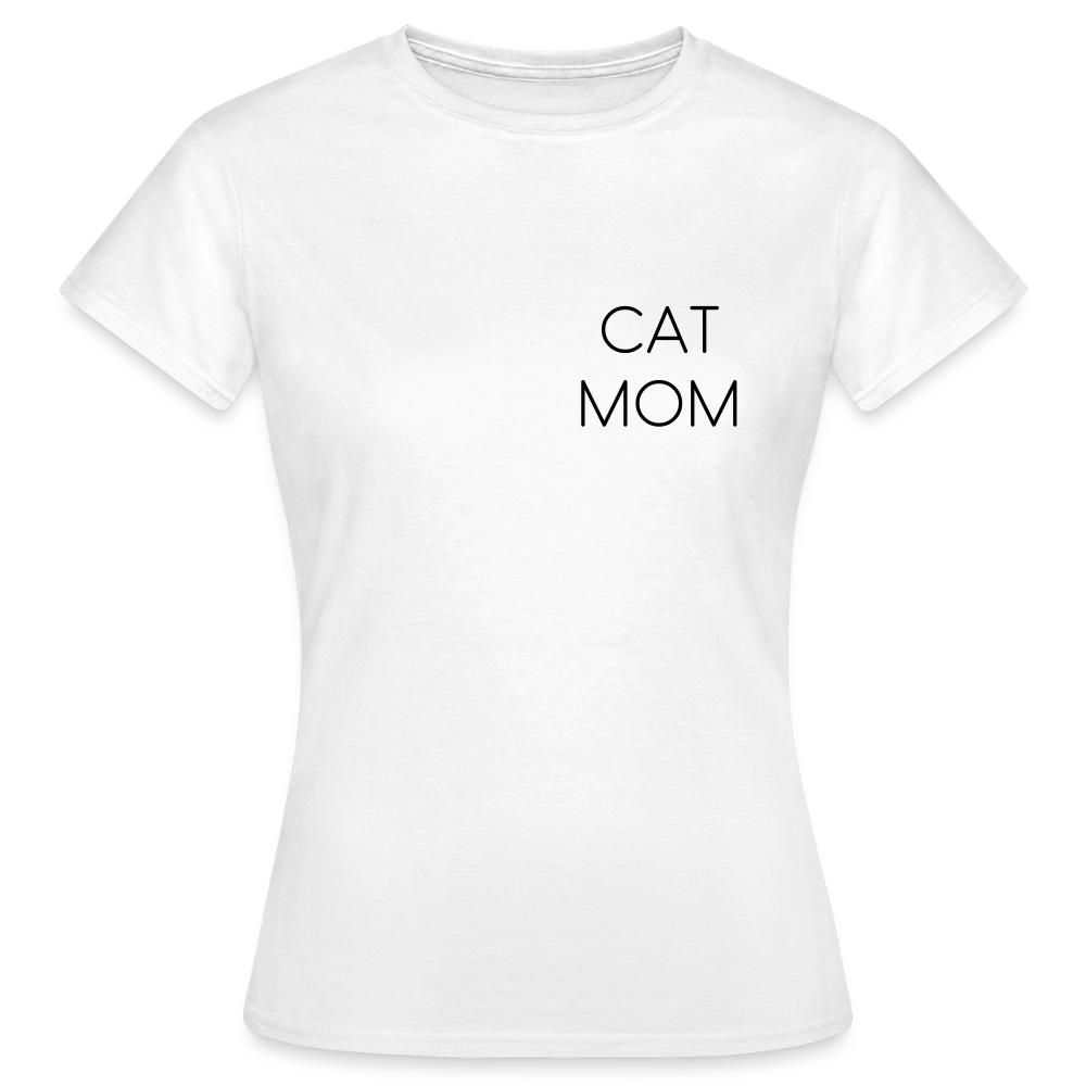 LiNBW. Frauen T-Shirt Stolzes Personal einer Katze - Weiß