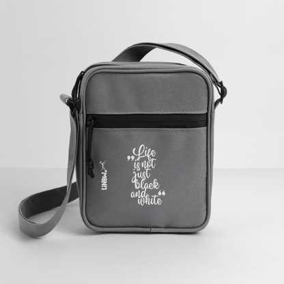 LiNBW. Crossbody Bag Life is not just black and white - Anthrazit