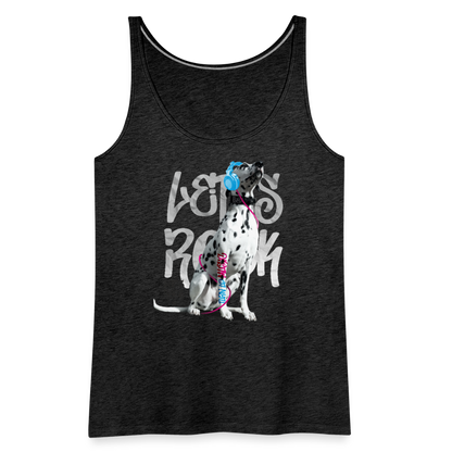 LiNBW. Frauen Tank-Top Dalmatiner Let's Rock - Anthrazit