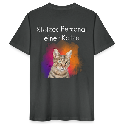 LiNBW. Männer T-Shirt Stolzes Personal einer Katze - Anthrazit
