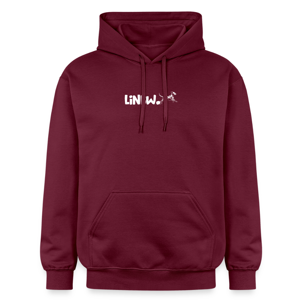 LiNBW. Männer & Frauen Hoodie Life is not just black and white - Maroon