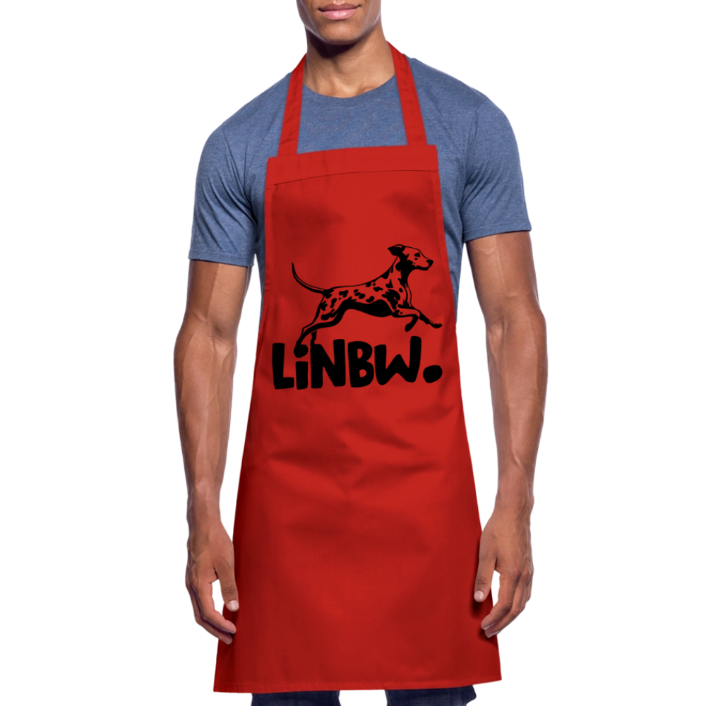Kochschürze mit LINBW-Logo – schlicht, stilvoll & bewusst - Rot