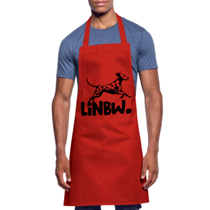 Kochschürze mit LINBW-Logo – schlicht, stilvoll & bewusst - Rot