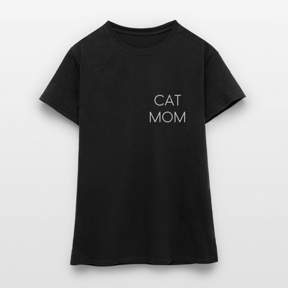 LiNBW. Frauen T-Shirt Stolzes Personal einer Katze - Schwarz