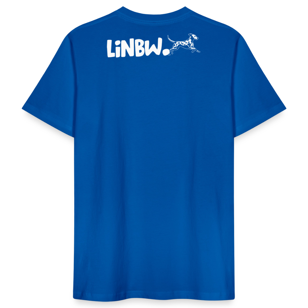 LiNBW. Männer T-Shirt Life is not just black and white - Pfauenblau