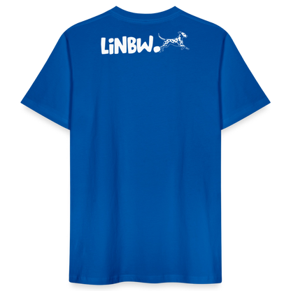 LiNBW. Männer T-Shirt Life is not just black and white - Pfauenblau