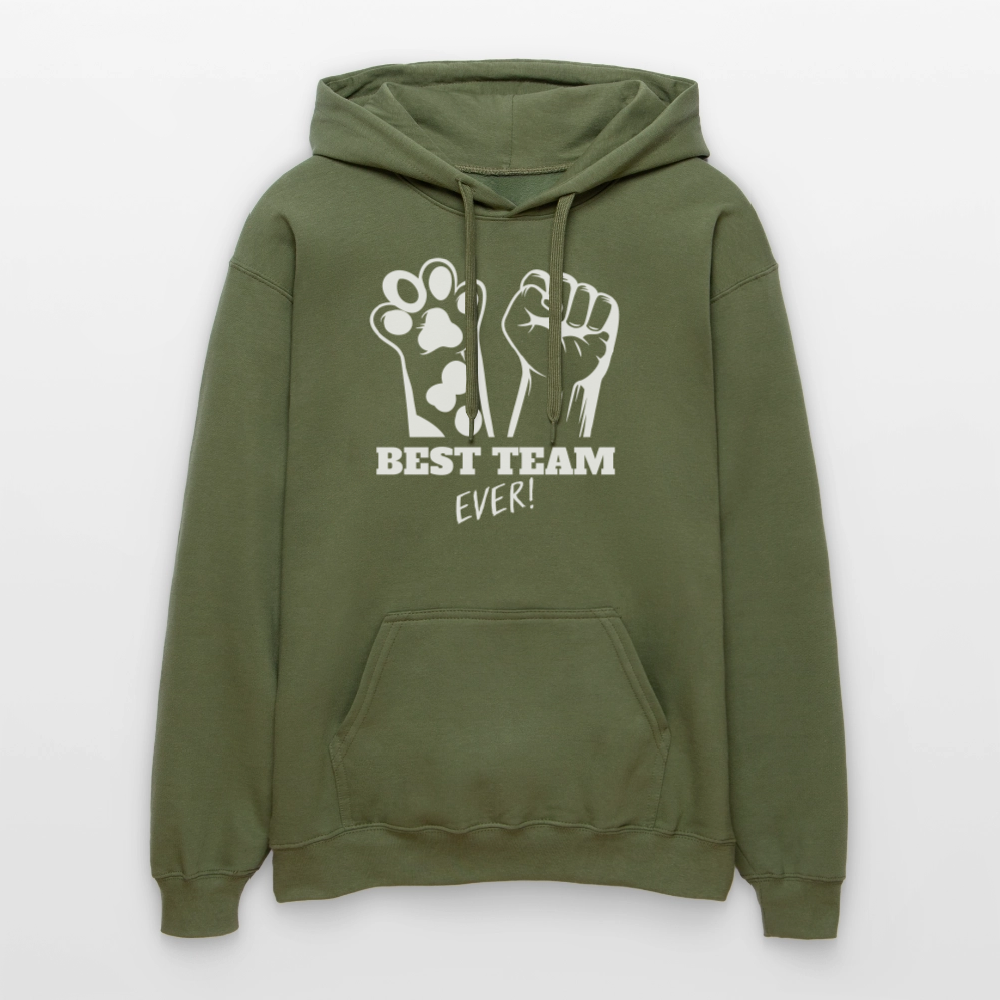 LiNBW. Männer & Frauen Hoodie Best Team Ever - Militärgrün
