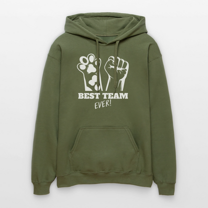 LiNBW. Männer & Frauen Hoodie Best Team Ever - Militärgrün