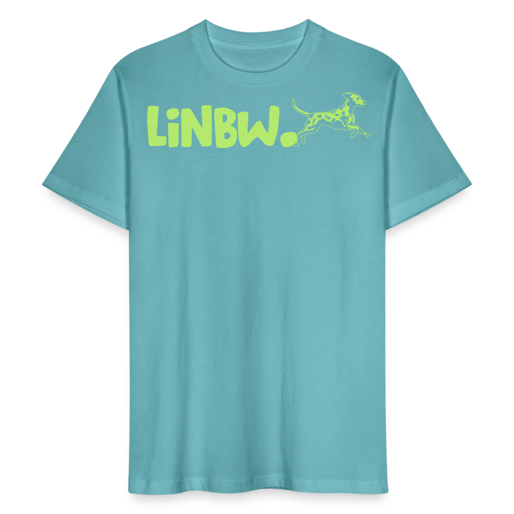 LiNBW. Männer T-Shirt Life is not just black and white - Pastelltürkis