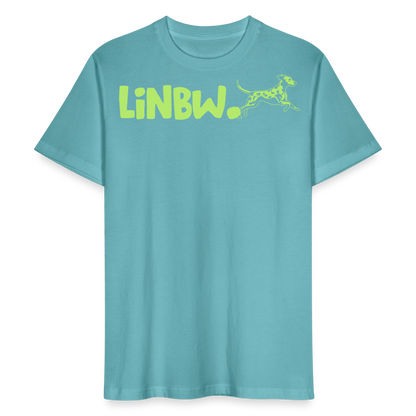 LiNBW. Männer T-Shirt Life is not just black and white - Pastelltürkis