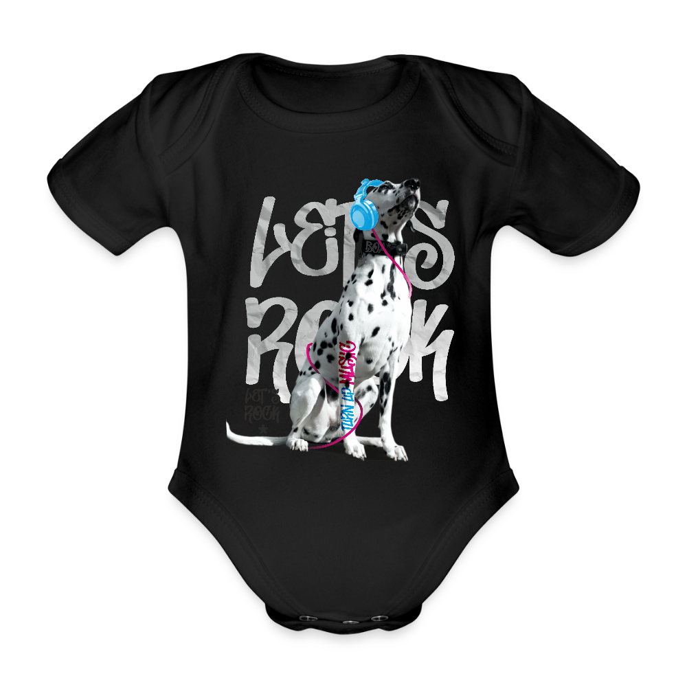 LiNBW. Body Kurzarm Dalmatiner Let's Rock - Schwarz