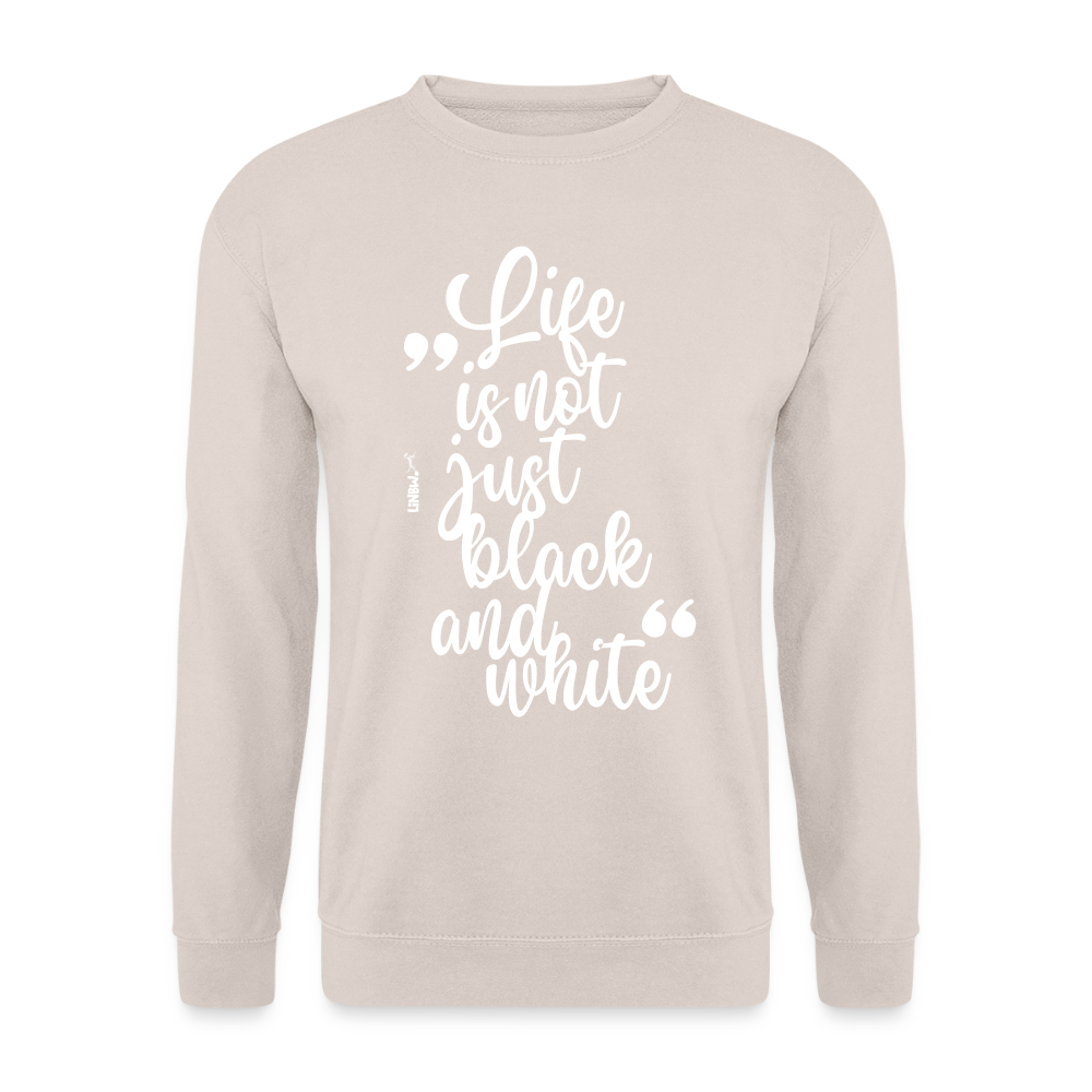 LiNBW. Männer Pullover Life is not just black and white - Sand