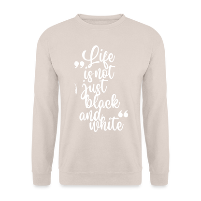 LiNBW. Männer Pullover Life is not just black and white - Sand
