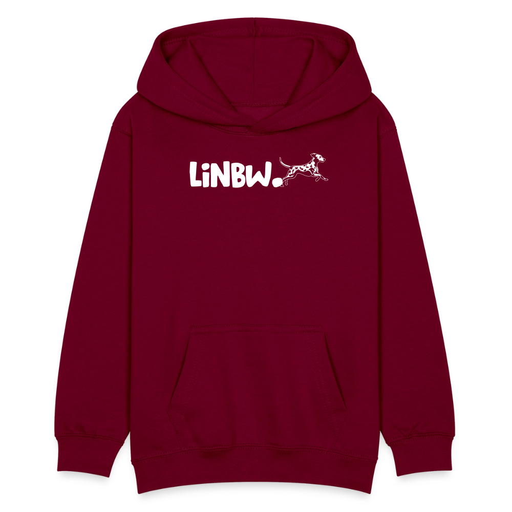 LiNBW. Teenager Hoodie Life is not just black and white - Bordeaux